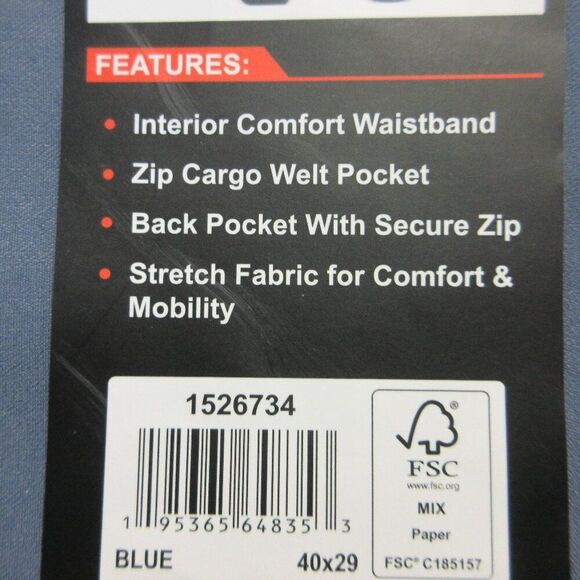 GERRY Venture Hiking Work Commuter Tech Pant 40x29 Cargo Utility Blue Grey 3 NWT - Picture 6 of 13